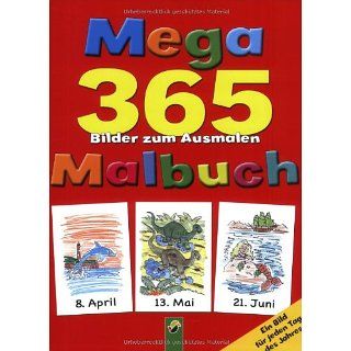 Mega Malbuch, 365 Bilder zum Ausmalen Bücher