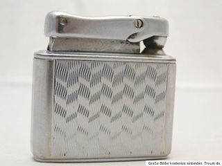 Altes IBELO Colibri Vintage GAS Feuerzeug Silberfarben 60er Jahre