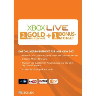 Xbox 360   Live Gold 3+1 Monate Games