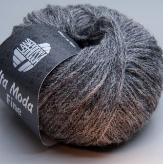Lana Grossa Alta Moda Fine 008 frost gray 25g Wolle