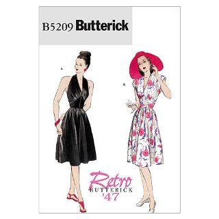 Butterick Schnittmuster 5209 AA Retro Damen Kleid,Dress,Habiller Gr. 6