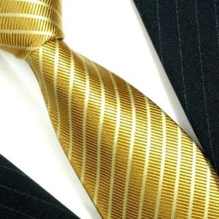 Goldene Krawatte 100% Seidenkrawatte Paul Malone 433