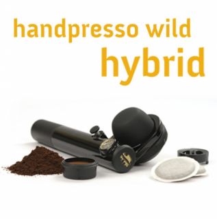 HANDPRESSO Wild Hybrid Mobile Espressomaschine ESE Pads & gemahlenen