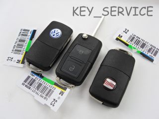 1J0 959 753 AG/CT 434 MHZ NEW VW SEAT TWO 2 BUTTON FLIP KEY FOB