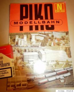 DDR,Prospekt,Modelleisenbahn,Spur N,Piko,Modellbahn,Produktübersicht