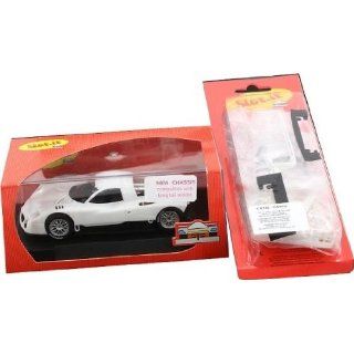 Nissan R390 GT1, Car + Kit weiß 132 Slotcar, Slotit 