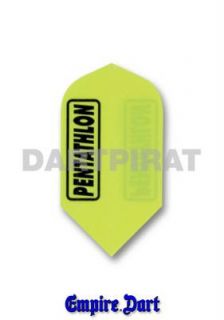 Pentathlon Flights Slim neon gelb   2 Sets   neu