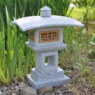 Japanische Steinlaterne Kanjuji Steinlampe Granit Laterne 