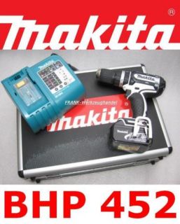MAKITA BHP 452 Akkuschrauber Set 18V Li Ion BHP452 W