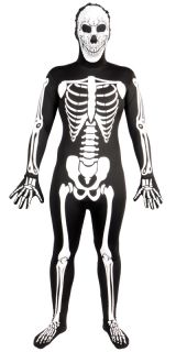 Skelett SKINZ Lycra Spandex Body Hautenger Ganzkörper Anzug M Max