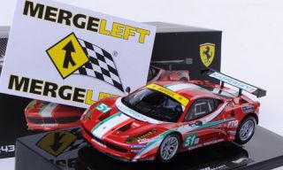 Ferrari 458 Italia GT2 No 51 AF Corse 24h Le Mans Elite 1 43 Mattel
