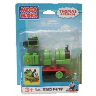 Mega Bloks Thomas and friends Percy Lok grün Lokomotive Eisenbahn 5
