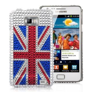 England Britain Fahne Rhinestone Strass Tasche Case fuer Samsung