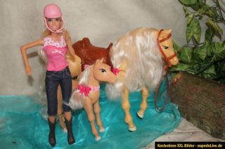 Barbie Reiterin mit pferd Tawny,und Fohlen