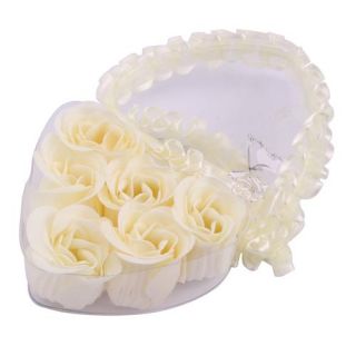 PCS White Rose Flower Petal Soap Wedding Favors Gift
