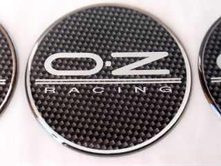 Stück 55 mm OZ Racing Carbon Look Felgendeckel Aufkleber