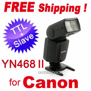 neue Yongnuo YN468II E TTL + Slave Blitz YN468 II für Canon EOS 600D