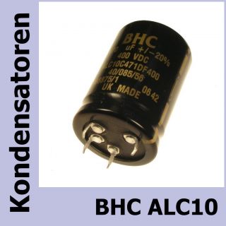 Netzteil Elko 4 Pins snap in 470µF Kondensator 470uF 400V BHC ALC10