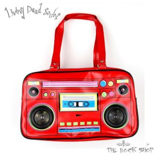 Living Dead Souls   Stereo Tasche mit Lautsprechern Rot