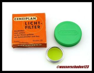 CENEIPLAN Farbfilter Gelbgrünfilter FILTER GELB   GRÜN 28mm 28 mm