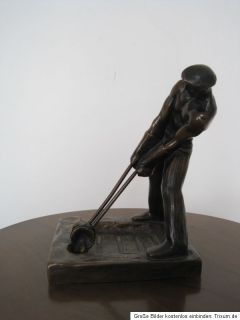 Heinrich Krippel (1883   1945) Eisengießer Bronze Plastik ca 1920/30