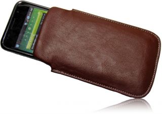 Ledertasche Handytasche SlimCase Leder Etui für Motorola Defy