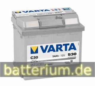 Varta Silver Dynamic C30 54Ah 530A (einbaufertig) Autobatterie