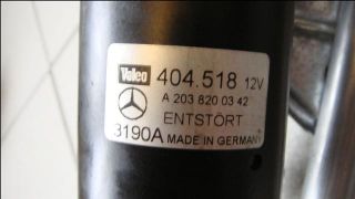 Mercedes Benz C Klasse W203 Wischermotor Wischergbestänge vorne