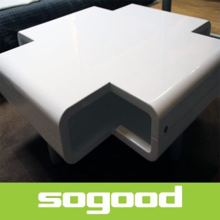 Couchtisch (MDF) weiß 85x85x33 cm CT501   OGT501