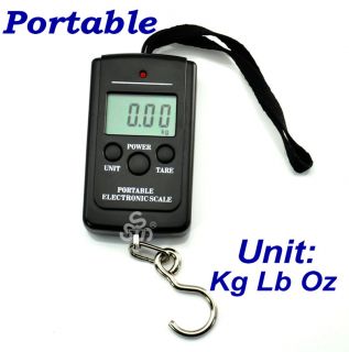 10g 40Kg Digital Hanging Luggage Fishing Weight Scale Portable & Hot