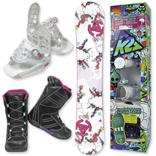 K2 Snowboard Set für Girls   inkl. Board, Bindung und Boot
