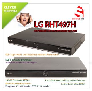 LG RHT497H DVD Rekorder mit 160 GB Festplatte und DVB T USB HDMI