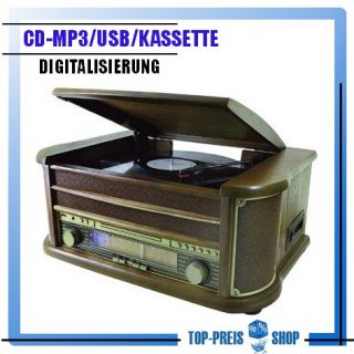 Plattenspieler,Kassette,CD,Radio USB Soundmaster NR513