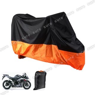 Motorradabdeckung Motorrad Garage(Wasserdichte, UV Schutz) XL/XXL 3