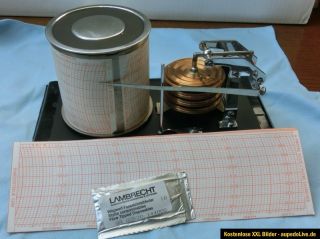 Trommelschreiber Barograph, Barometer ( 4 Dosen Messeinheit )