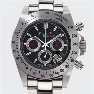 sportliche Swiss Master Herren Uhr Chronograph VK 499,   incl.Box