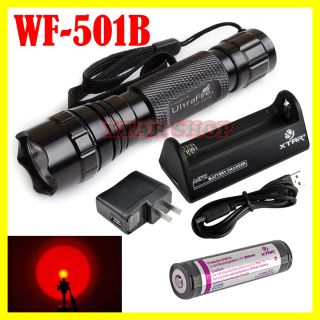 UltraFire WF 501B CREE LED Red Light Taschenlampe +1 x 18700 Akku