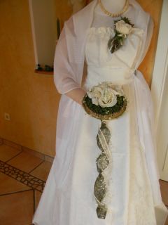 exklusiver Brautstrauss+Anstecker für Brautkleid Deko♥