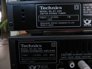 Technics SU 700 ST 500 RS B 505 Hifi Anlage Amplifier Tuner Tape Deck