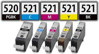 Druckerpatronen Tintenpatronen Canon PGI 520 BK, CLI 521 BK, CLI 521