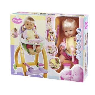 Superset Puppe mit 2 in 1 Kinderstuhl   Kinderwagen