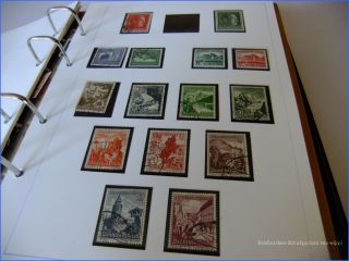 Briefmarken Sammlung Deutsches Reich aus 1933 1945 gute Werte