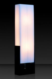 Design Stehlampe weiss schwarz Lichtsäule Latexschirm 120 cm NEU