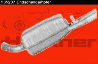 Auspuff Endschalldämpfer Endstück Endtopf ESD Opel Calibra A 2.0 2,0