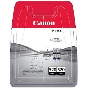 Canon PGI520BK / PGI 520BK / PGI 520 BLK / PG520BK Twin Pack x2 Black