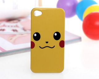 Hot Pokemon Pikachu Skin Hard Yellow Cover Skin Case For Apple iPhone