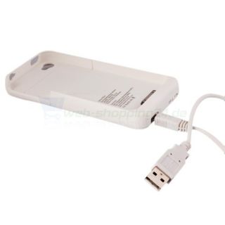 iPhone 4 / 4S Zusatz Akku Batterie Cover Schutzhülle mit 1900mAp