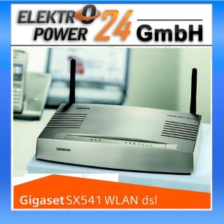 SIEMENS GIGASET SX541 WLAN dsl   54 Mbit Modem Router / VoIP, TK ADSL