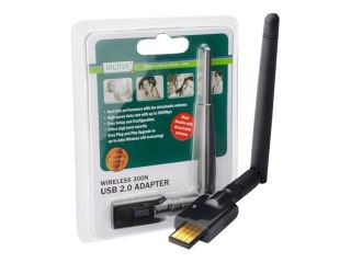 DIGITUS 300 Mbit/s WLAN USB Stick Wireless Adapter Mini Dongle W LAN