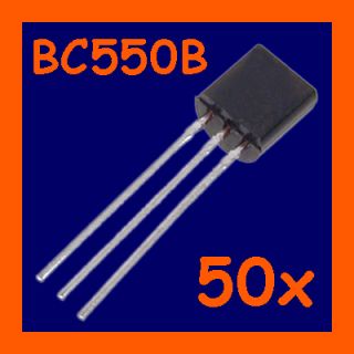BC550B 50x Transistor NPN 45V 100mA BC550 TO92°